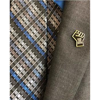 Black Lives Matter Lapel Pin - Gold & Black