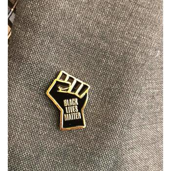 Black Lives Matter Lapel Pin - Gold & Black